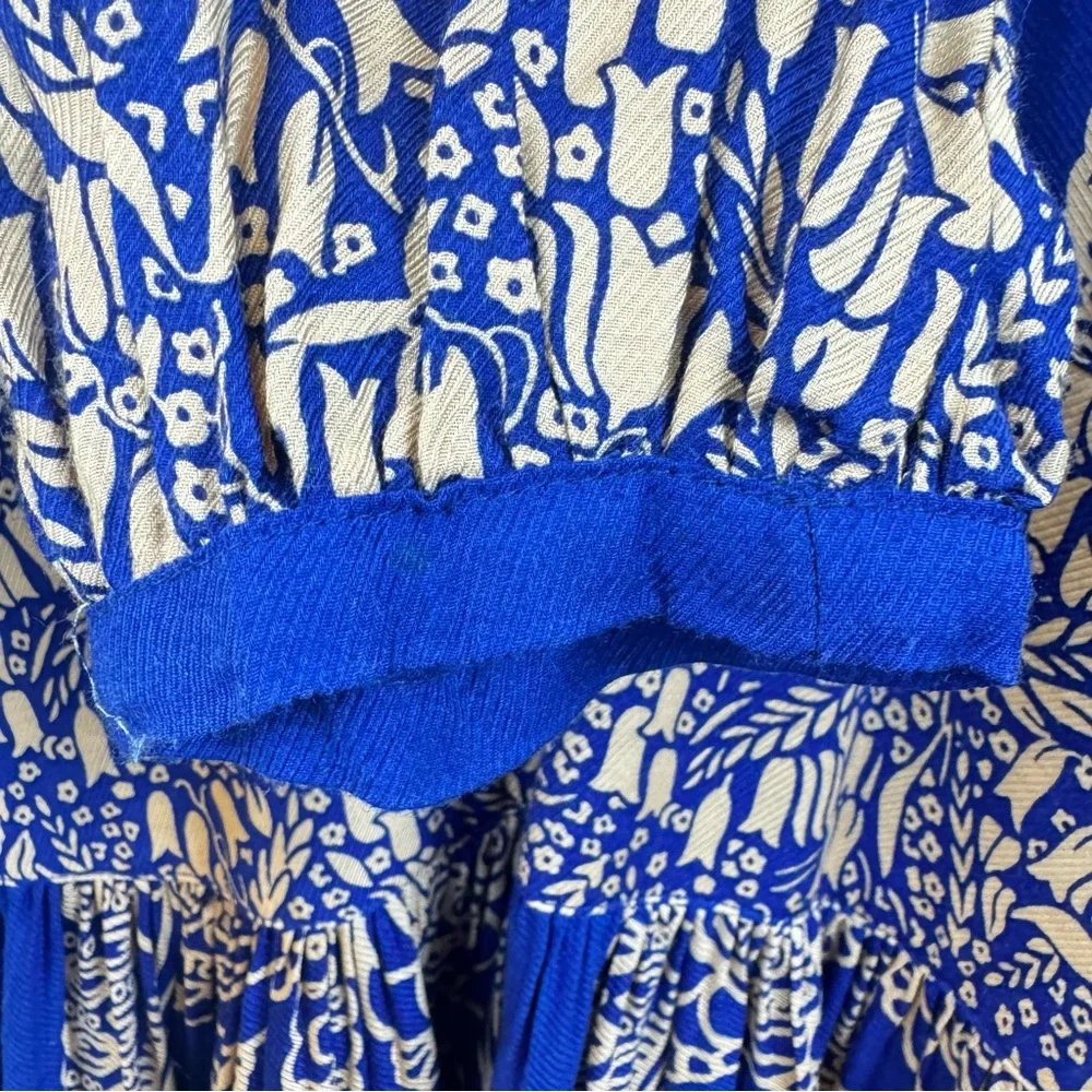 Anna Sui Bohemian Paisley Patterned Mini Dress Sz. 6 - Picture 7 of 10